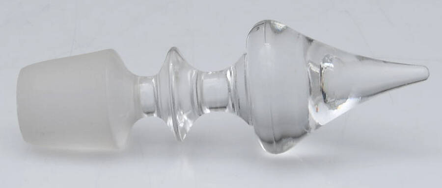 Farber Crystal (Chrome) Stopper for Decanter by Farber Brothers-1