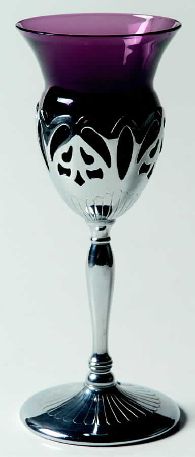 Farber Crystal (Chrome) Amethyst Liquor Cocktail by Farber Brothers-1