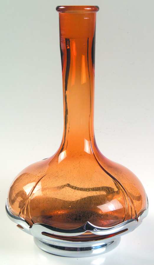 Farber Crystal (Chrome) Decanter No Stopper by Farber Brothers-1