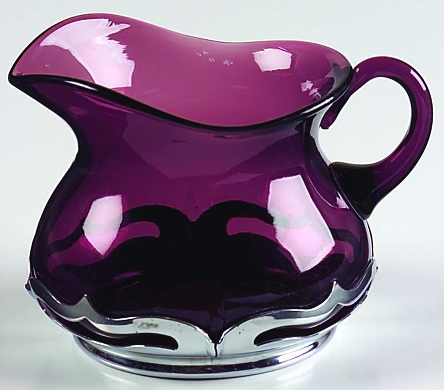 Farber Crystal (Chrome) Creamer by Farber Brothers-1