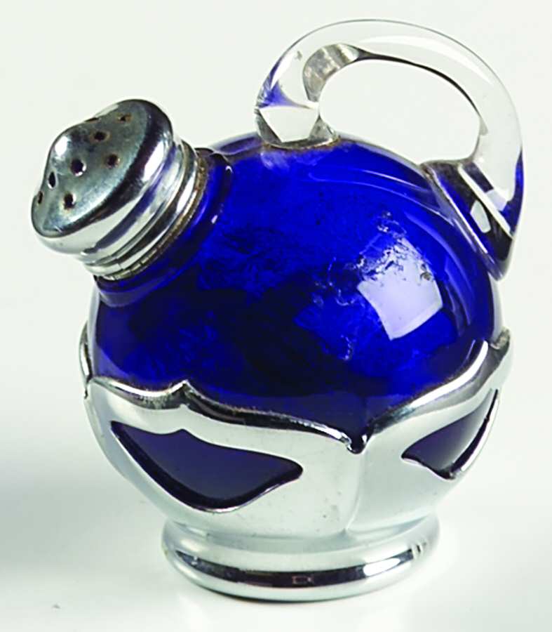 Farber Crystal (Chrome) 5450 Cobalt Shaker with Lid by Farber Brothers-1