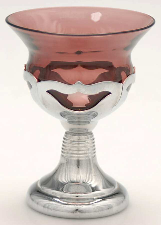 Farber Crystal (Chrome) Amethyst Liquor Cocktail by Farber Brothers-1