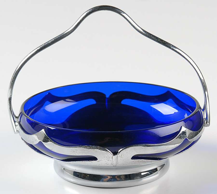 Farber Crystal (Chrome) 5" Chrome Basket & Liner by Farber Brothers-1