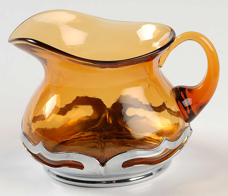 Farber Crystal (Chrome) Creamer by Farber Brothers-1