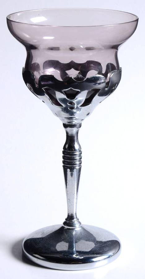 Farber Crystal (Chrome) Amethyst Liquor Cocktail by Farber Brothers-1