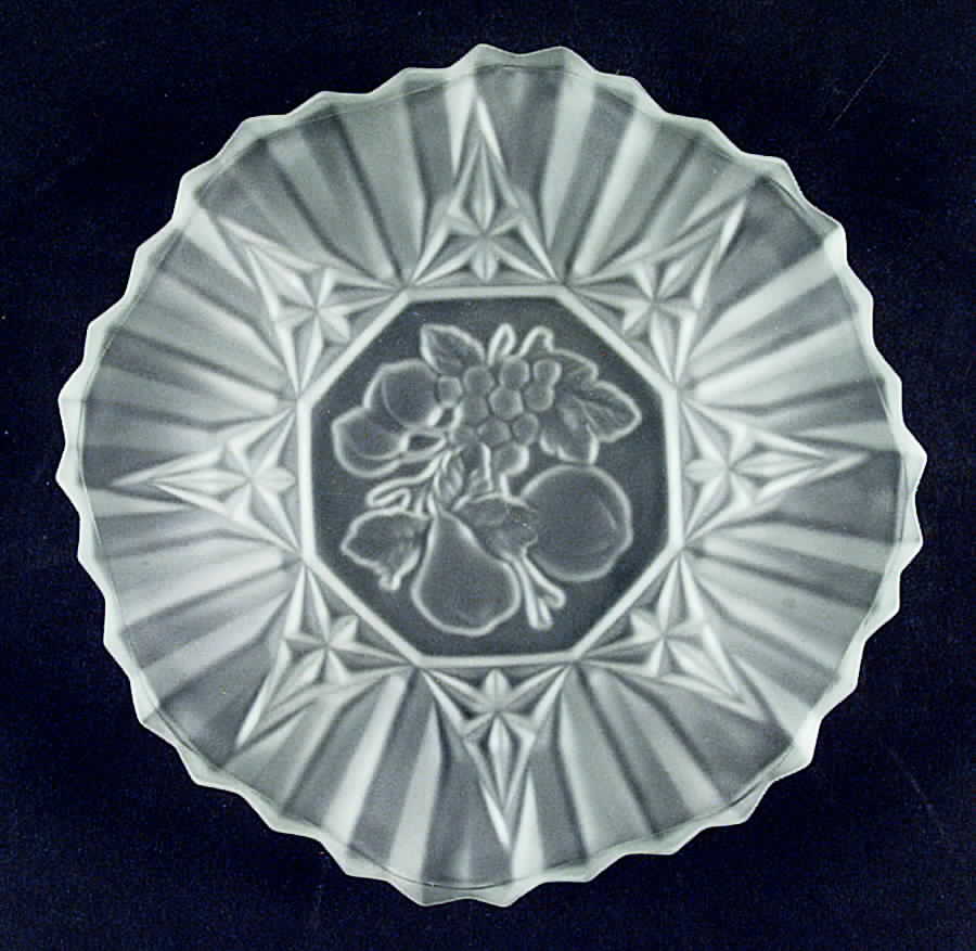 Pioneer (Frosted) Crimped Bowl by Federal Glass -1