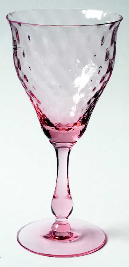 FRY1-4-PINK (DIAMOND OPTIC) Water Goblet by Fry-1