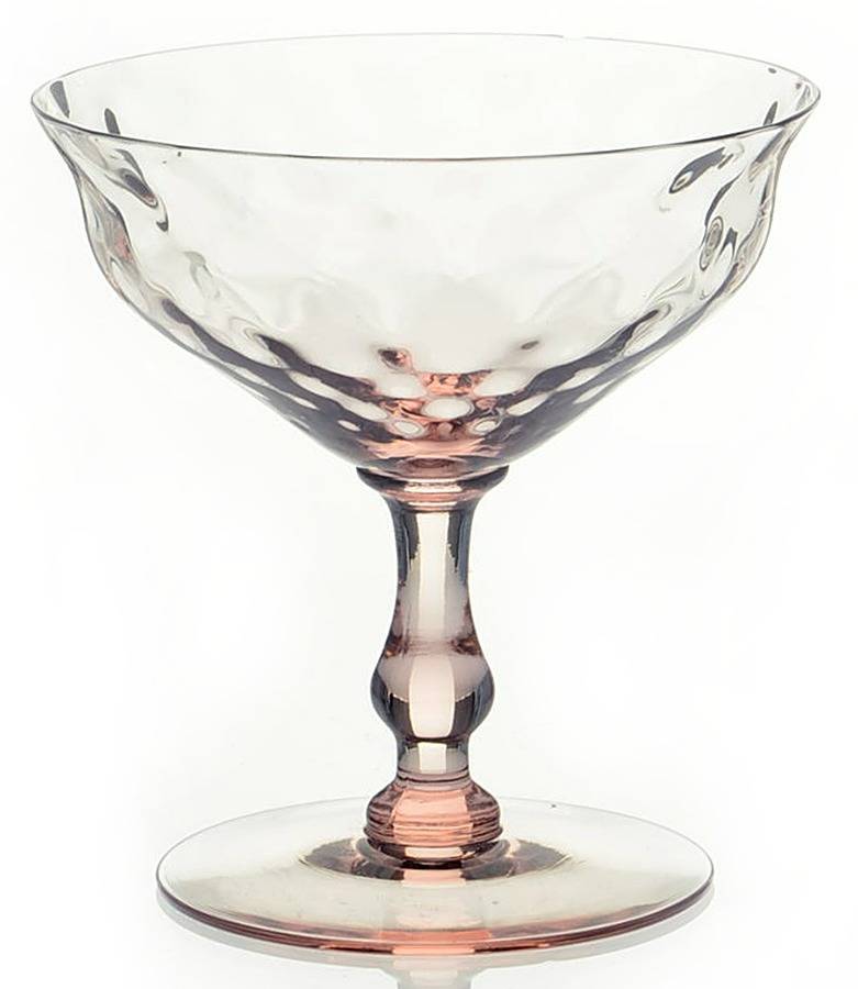 FRY1-4-PINK (DIAMOND OPTIC) Low Sherbet by Fry-1