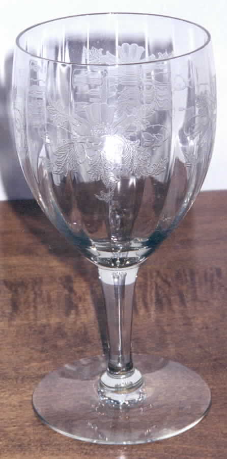Thistle (Etch) Water Goblet by Fry-1