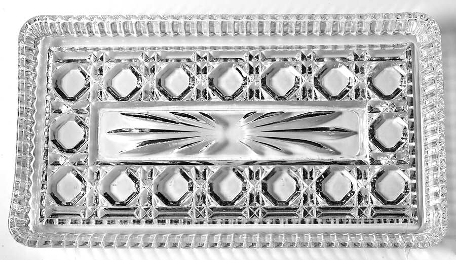 Windsor Clear Rectangular Tray by Federal Glass -1