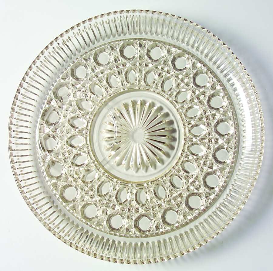 Windsor Clear Snack Plate No Cup by Federal Glass -1