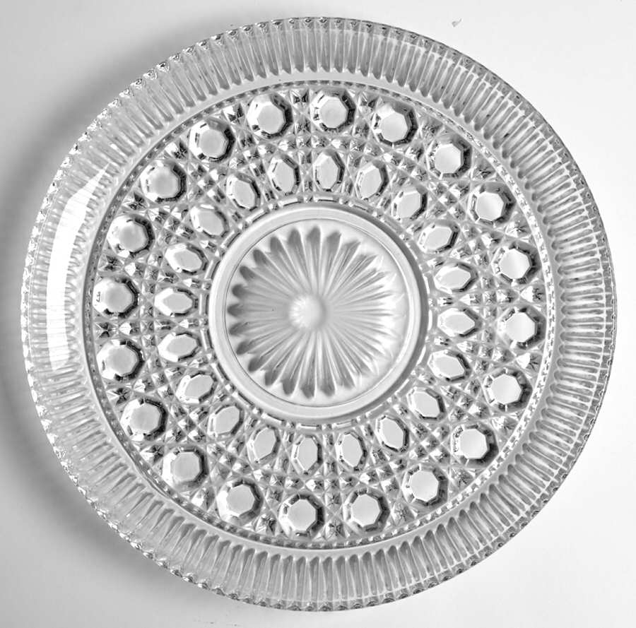 Windsor Clear Luncheon Plate by Federal Glass -1