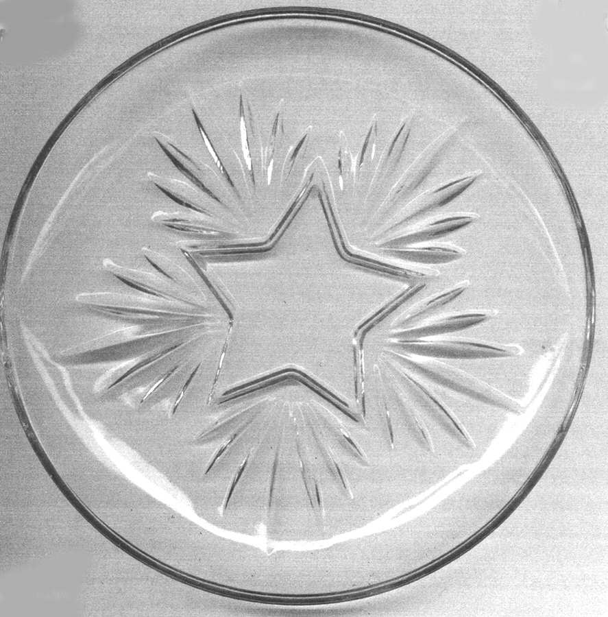 Star Gold (Gold Trim) Bread & Butter Plate by Federal Glass -1
