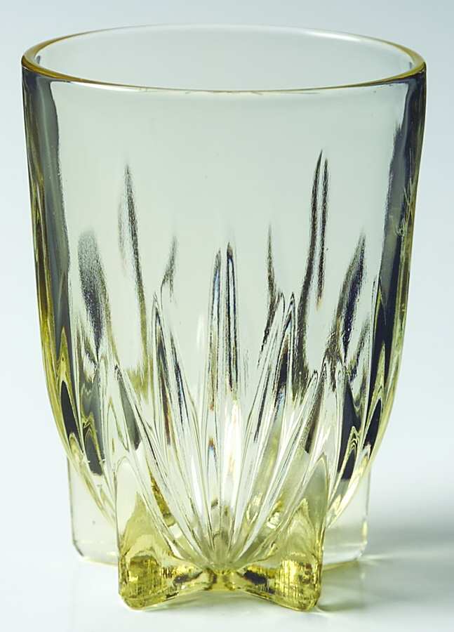Star Amber 8 Oz Flat Tumbler by Federal Glass -1