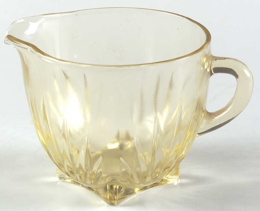 Star Amber Creamer by Federal Glass -1