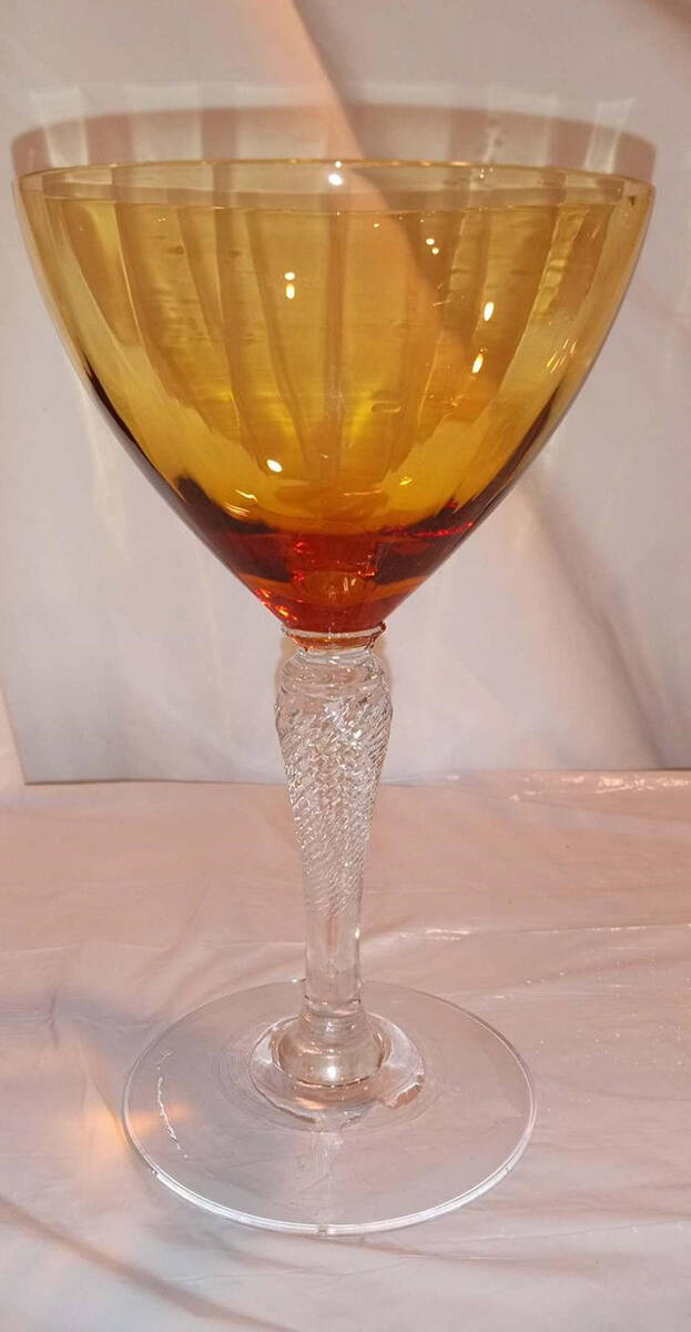 FRY10 Amber Champagne/Tall Sherbet by Fry-1