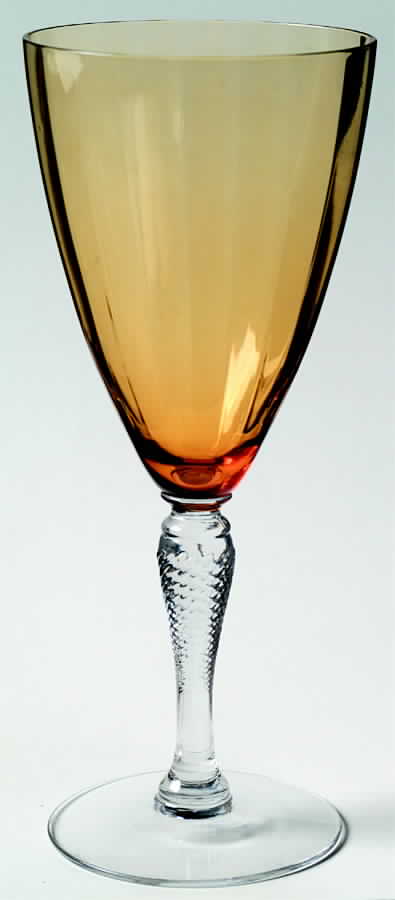 FRY10 Amber Water Goblet by Fry-1