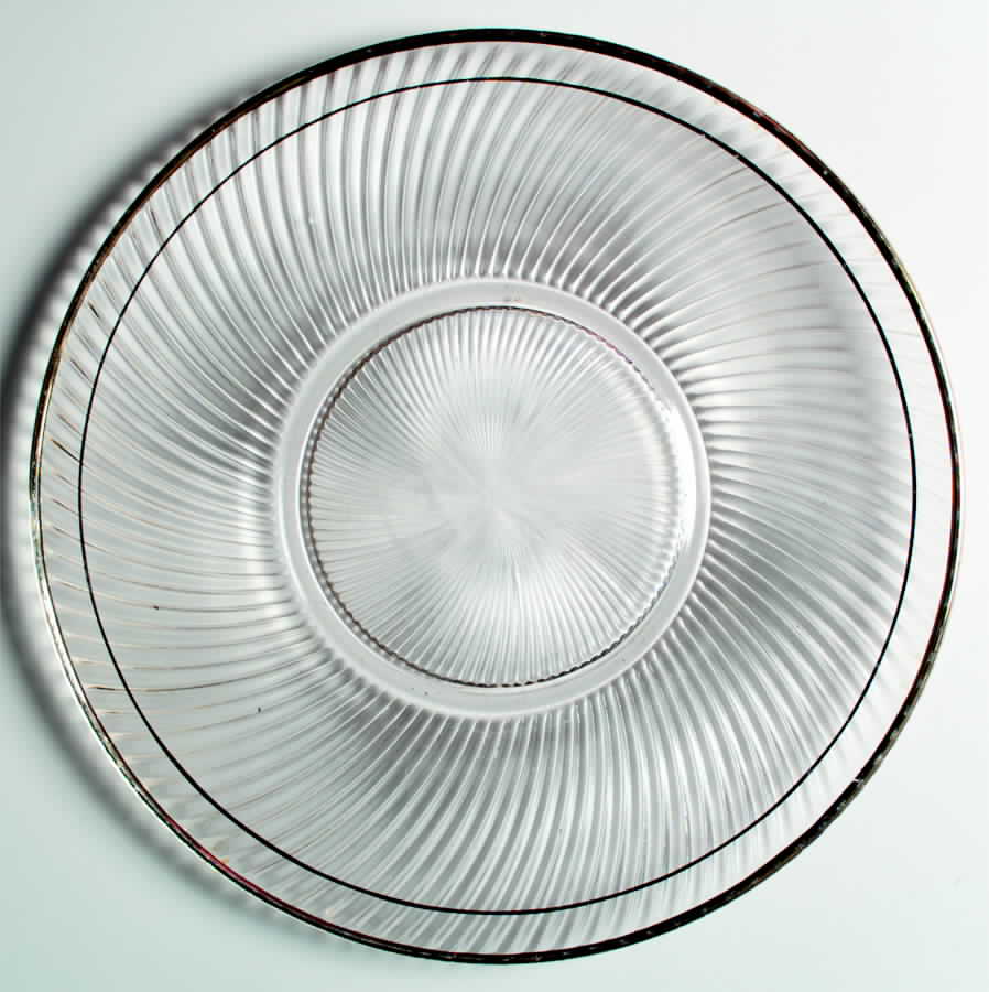 Diana (Gold Trim) Sandwich Plate by Federal Glass -1