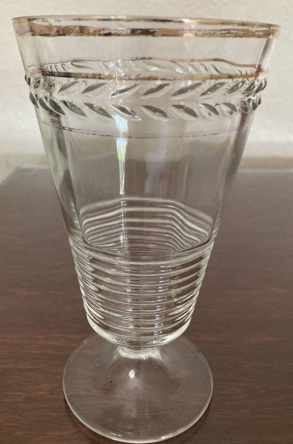 145R-Gold Trim Iced Tea by Federal Glass -1