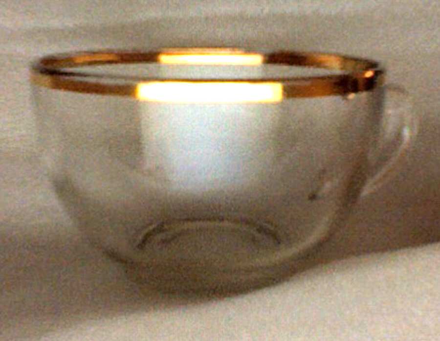 145R-Gold Trim Cup Only by Federal Glass -1