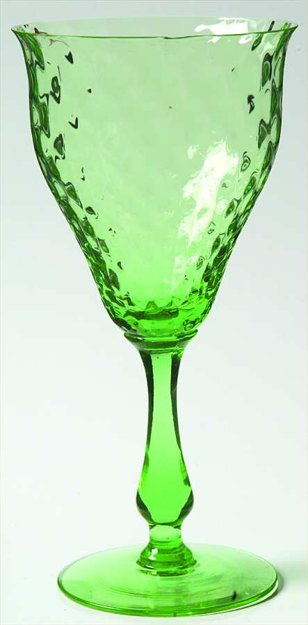 FRY1-2-GREEN (DIAMOND OPTIC) Water Goblet by Fry-1