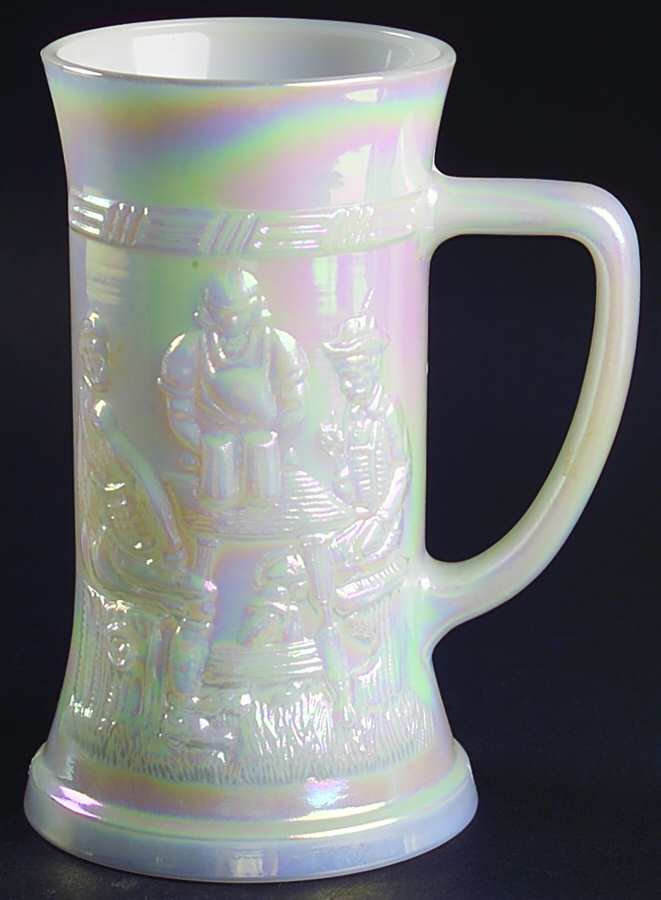 Feg9 Milkglass (Iridescent) Beer Stein by Federal Glass -1