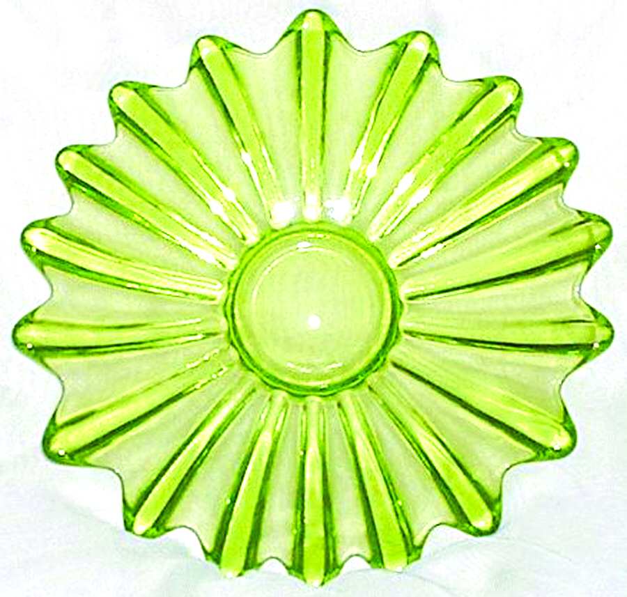 Celestial Limelight (Green) 8" Round Bowl by Federal Glass -1