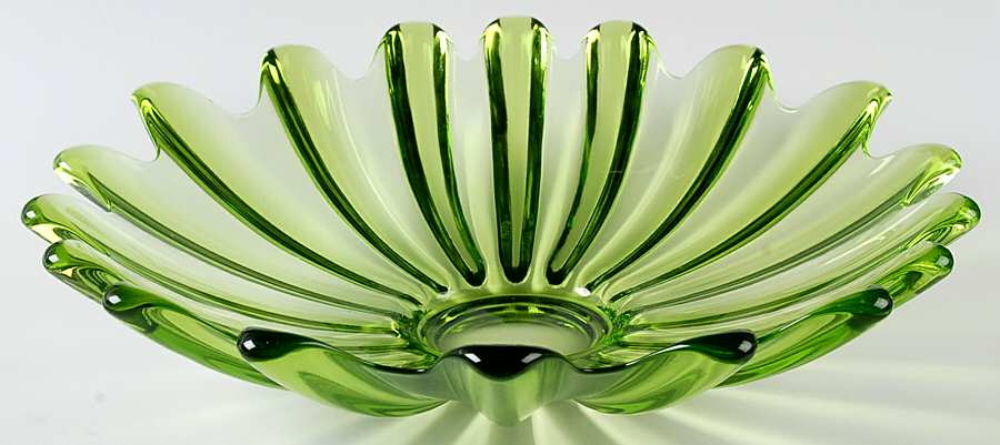 Celestial Limelight (Green) 11" Round Bowl by Federal Glass -1