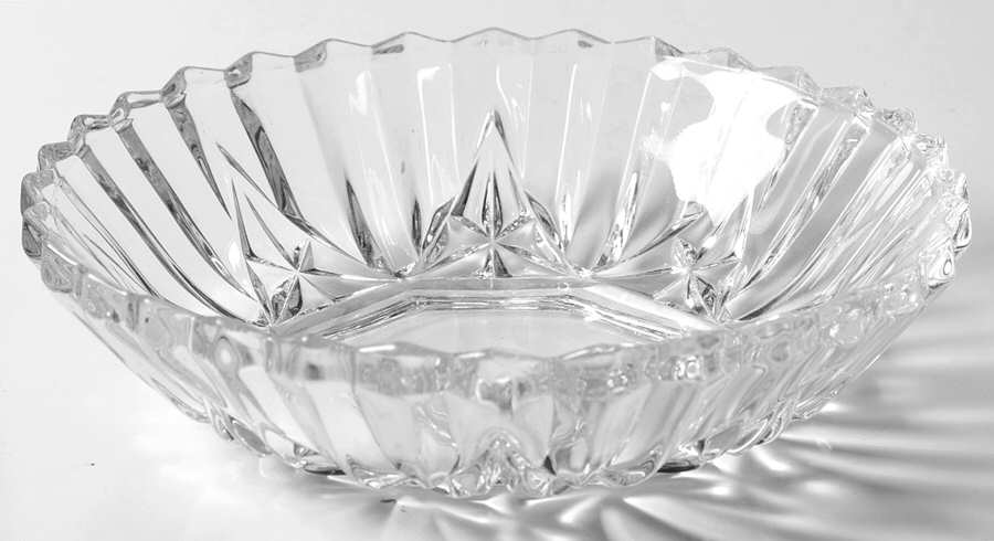 Pioneer Clear (No Fruit Center) Round Bowl by Federal Glass -1