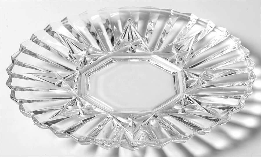 Pioneer Clear (No Fruit Center) Luncheon Plate by Federal Glass -1