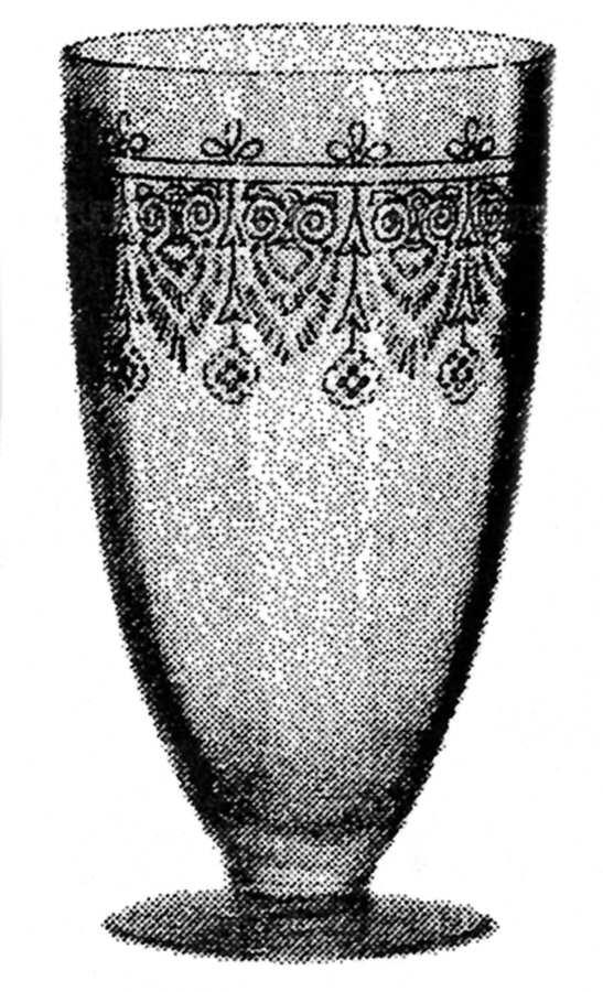 DE63 Pink 9 Oz Footed Tumbler by Fry-1