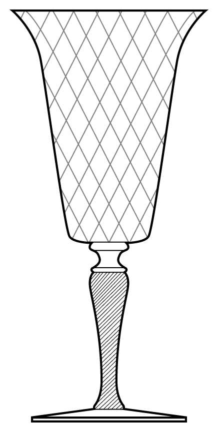 7542 Clear Water Goblet by Fry-1