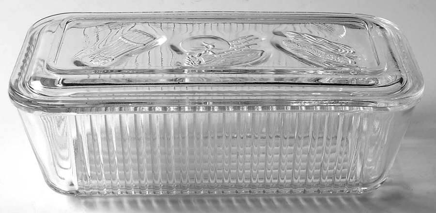 FEG18 Large Refrigerator Jar & Lid by Federal Glass -1