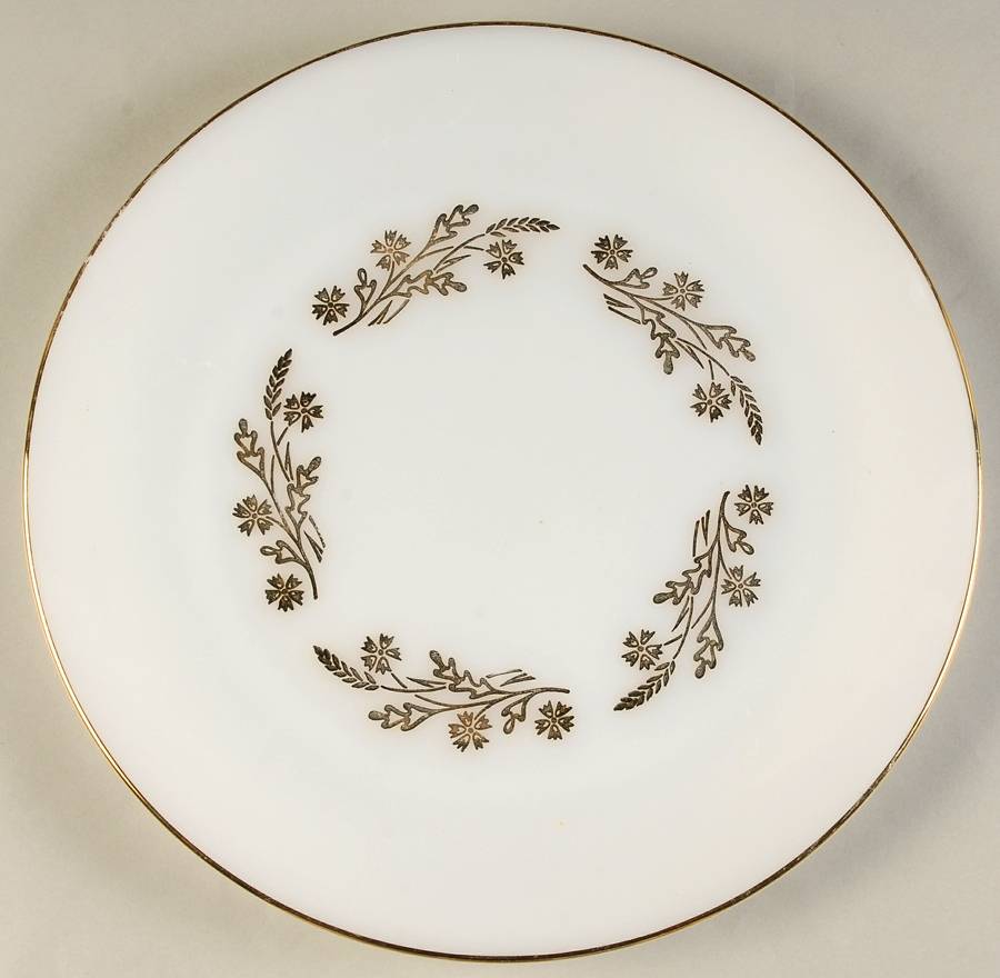 Meadow Gold Sandwich Plate by Federal Glass -1