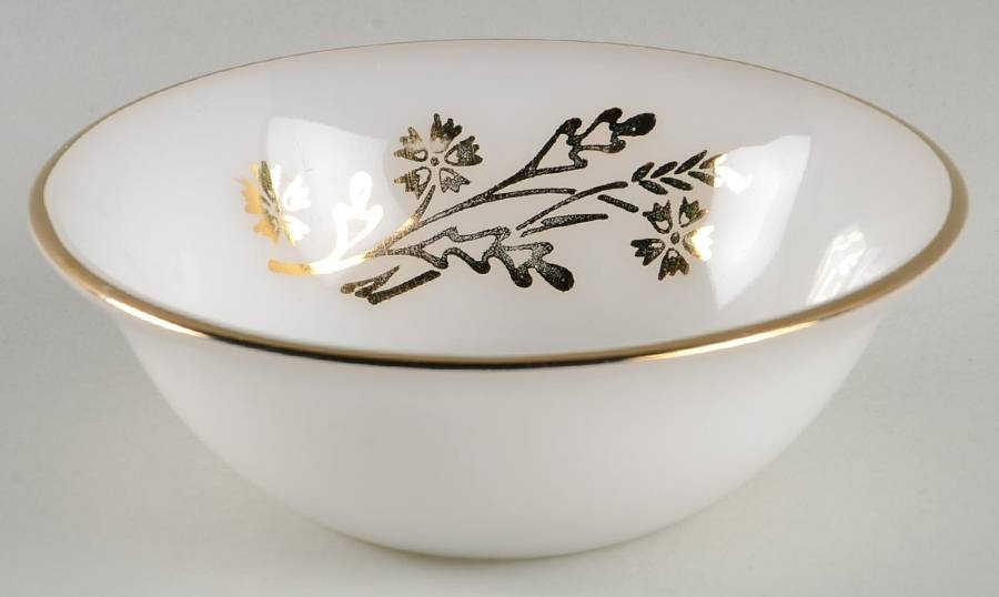 Meadow Gold Small Fruit Dessert Bowl by Federal Glass -1