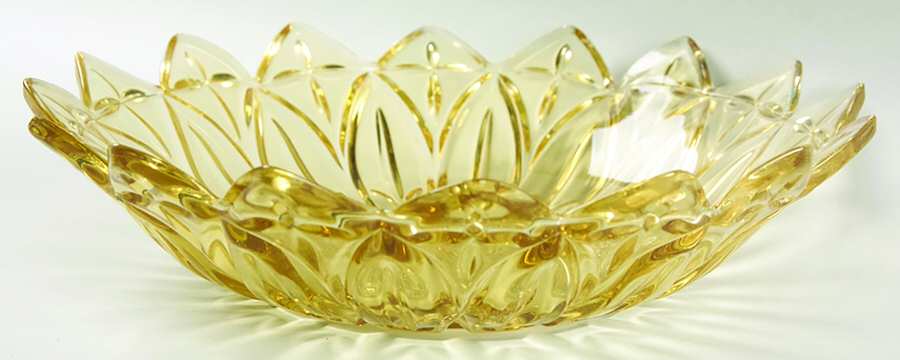Petal Yellow 10" Round Bowl by Federal Glass -1