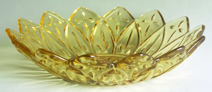 Petal Yellow 8" Round Bowl by Federal Glass -1