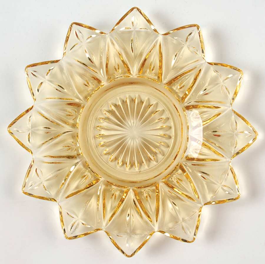 Petal Yellow Bread & Butter Plate by Federal Glass -1