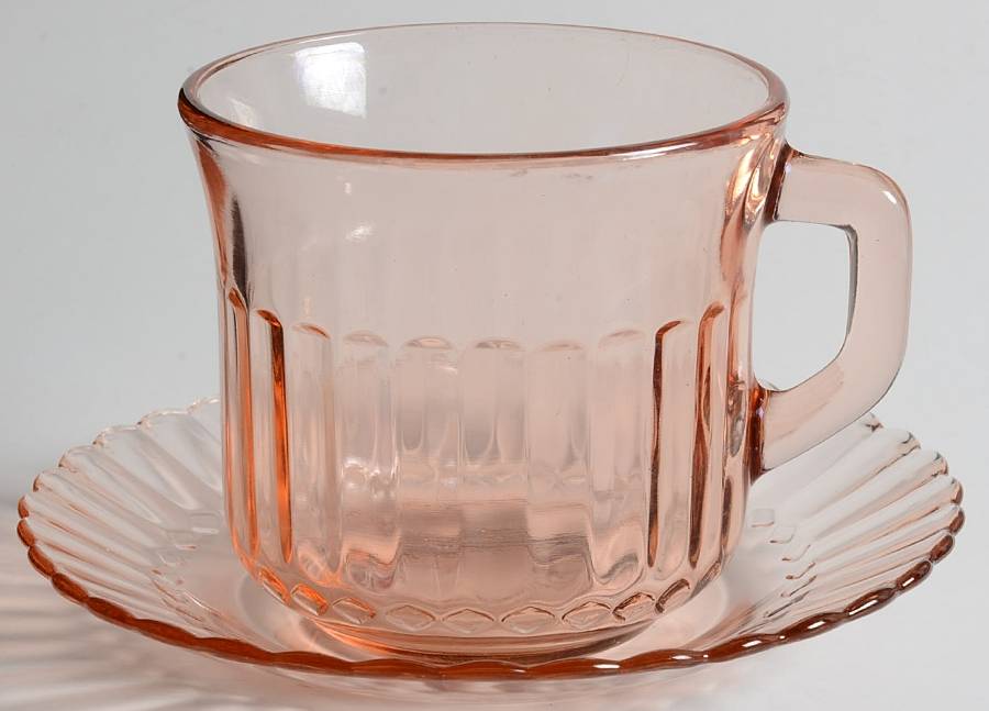 Radiance Pink Cup & Saucer Set by Forte Crisa-1