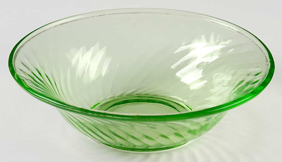 Diana Green (All Green) Cereal Bowl by Federal Glass -1