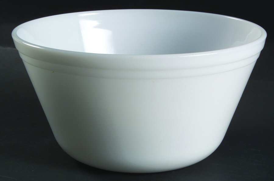 Dura White 9" Mixing Bowl by Federal Glass -1