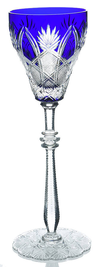 Czar Imperial Cobalt Blue Water Goblet by Faberge-1