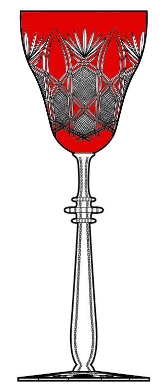 Czar Imperial Red Water Goblet by Faberge-1