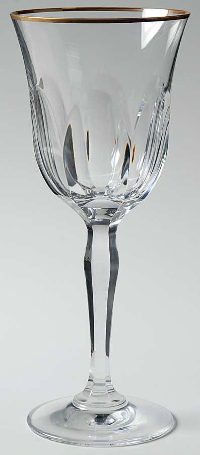 Aurora Gold Trim Water Goblet by Faberge-1