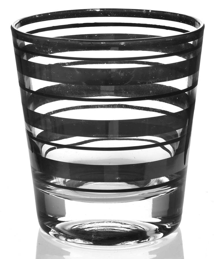 Radio Bar (Platinum Bands) Old Fashioned by Federal Glass -1