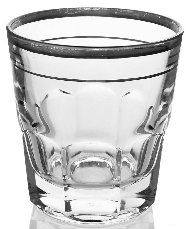 Radio Bar (Platinum Bands) Double Old Fashioned by Federal Glass -1