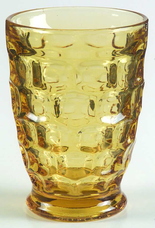 Yorktown Gold (Colonial) 6 Oz Footed Tumbler by Federal Glass -1