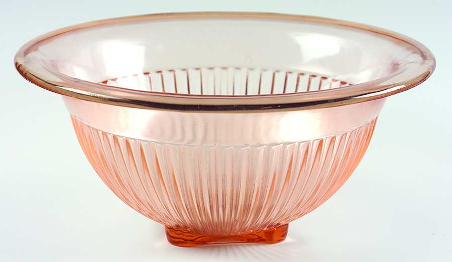 FEG19 Rose Glow (Pink) 9" Mixing Bowl by Federal Glass -1