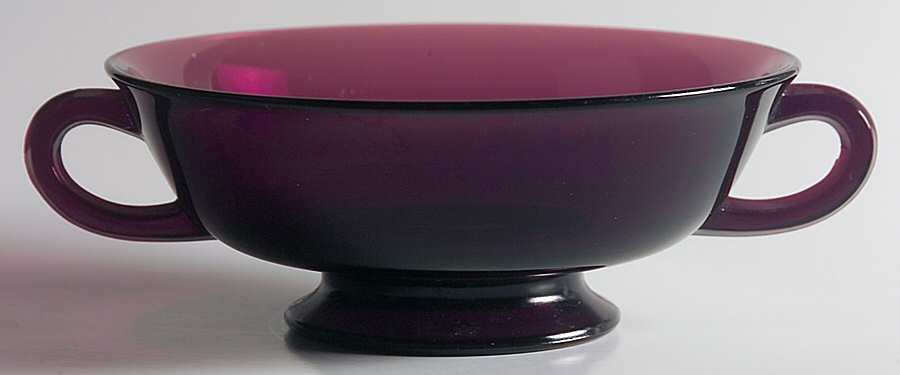 3101 Amethyst Cream Soup Bowl Only by Fry-1