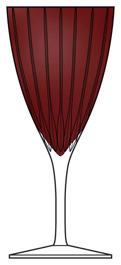 Rouge d'Orient Water Goblet by Faberge-1